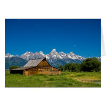 Grand Teton Barn Greeting Cards
