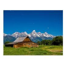 Grand Teton Barn Postcard