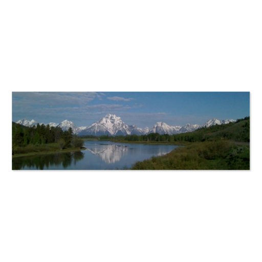Grand Teton National Park Bookmark Business Card Template (front side)