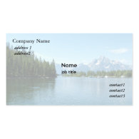 Grand Teton National Park Business Card Template
