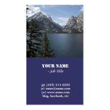 Grand Teton National Park photography profile card Business Card