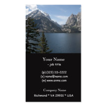 Grand Teton National Park photography profile card Business Card Template