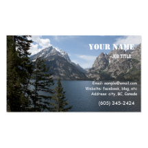 Grand Teton National Park photography profile card Business Card Templates