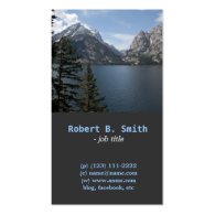 Grand Teton National Park photography profile card Business Card Template
