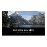 Grand Teton National Park photography profile card Business Card Template