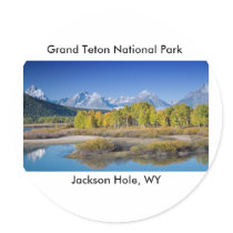 Grand Teton National Park Series 6 Round Sticker