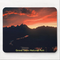 Grand Teton National Park Sunset mousepads