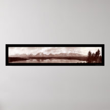 Grand Teton Range WY Photo 1902 Poster