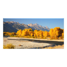 Grand Tetons in the Fall Customized Photo Card
