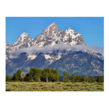 Grand Tetons Peaks In The Morning Postcard