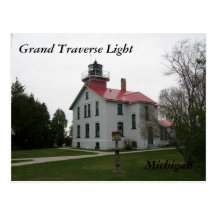 Grand Traverse Light, Michigan Postcards