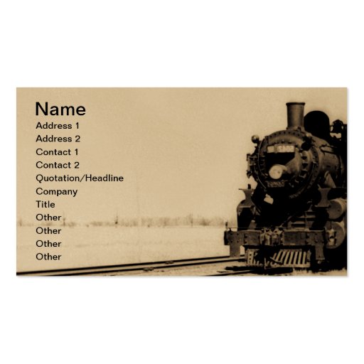 Grand Trunk Western Engine No. 5042 Business Cards (front side)