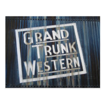 Grand Trunk Western Steam Engine Railroad Postcard