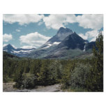 Grand view of mountain peak, Glacier National Park flyers