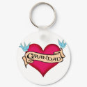 Grandad - Custom Heart Tattoo T-shirts & Gifts keychains by customtattoogifts Grandad - Custom Heart Tattoo T-shirts & Gifts keychains