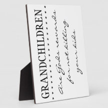 Grandchildren Display Plaques