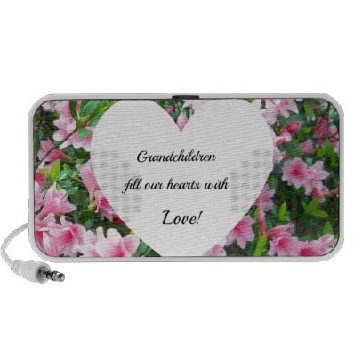 Grandchildren fill our hearts with love. portable speaker