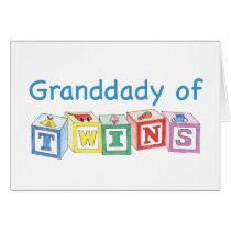 Granddady of Twins Blocks Card
