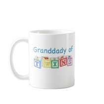 Granddady of Twins Blocks mugs by Scrappintwins Granddady of Twins Blocks mugs