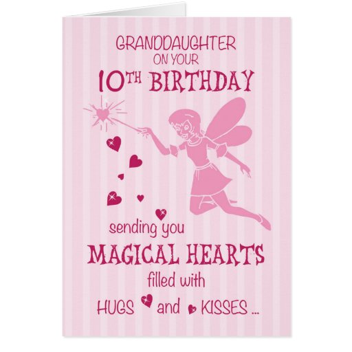 granddaughter-10th-birthday-magical-fairy-pink-card-zazzle