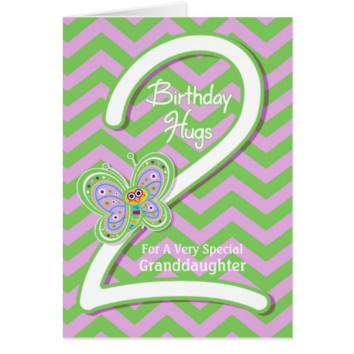 granddaughter's second birthday card