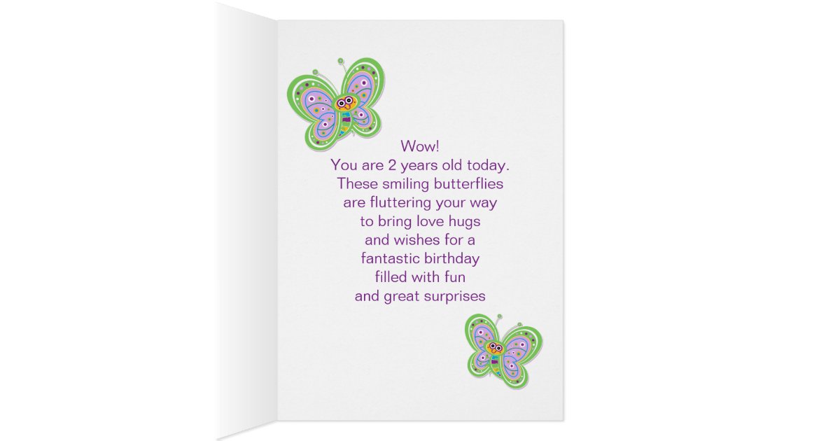 granddaughter's second birthday card