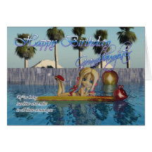 Granddaughter Birthday card, Moonies Cutie Pie poo