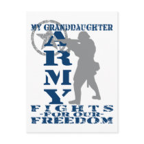 Granddaughter Fights Freedom - ARMY Post Cards