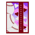Granddaughter I Love U > Than Baseball Valentine Card