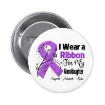 Granddaughter - Pancreatic Cancer Ribbon Pinback Button