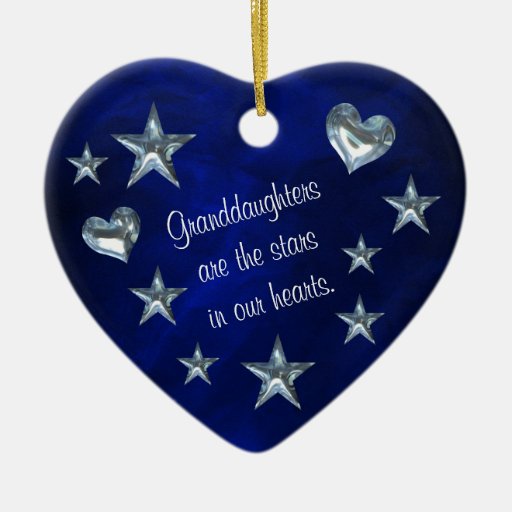 granddaughter star and heart christmas ornament granddaughter star and heart christmas ornament
