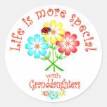 Granddaughters are Special Round Sticker