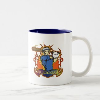 Grandfather Baseball T-shirts and Gifts mug
