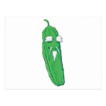 Grandfather Bitter Gourd Vegetable Post Card