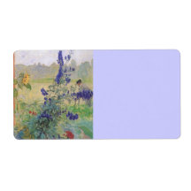 Grandfather with Flowers 1909 Personalized Shipping Label