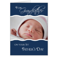 Grandfather's 1st Father's Day  - Photo Card