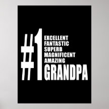 Grandfathers Birthdays : Number One Grandpa Poster