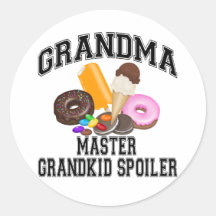 Grandkid Spoiler Grandma Stickers