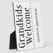 Grandkids Welcome Plaques