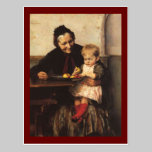 Grandma and Grandchild with Fruit Basket postcards