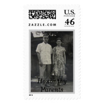 Grandma and Grandpa, Honor thy Parents postage by waynerlee Grandma and Grandpa, Honor thy Parents postage