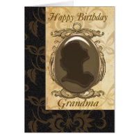 Grandma Birthday Card With Cameo