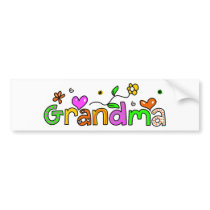 Grandma bumper stickers by prawny Grandma bumper stickers