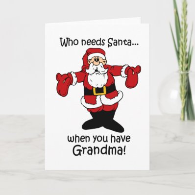 Grandma Christmas card