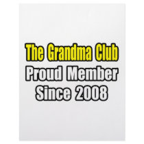 Grandma Club...Since 2008 letterhead by Proud_Grandma_Shirts Grandma Club...Since 2008 letterhead