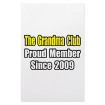 Grandma Club...Since 2009 stationery by Proud_Grandma_Shirts Grandma Club...Since 2009 stationery