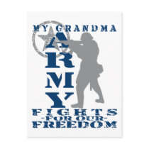 Grandma Fights Freedom - ARMY Post Card