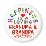 Grandma &amp; Grandpa Happiness Refrigerator Magnets