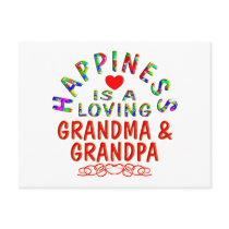 Grandma & Grandpa Happiness postcards