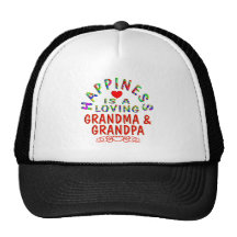 Grandma & Grandpa Happiness Trucker Hats